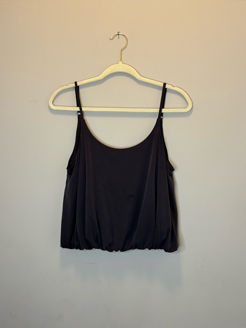 silence + noise Charcoal Blouson Spaghetti Strap Camisole